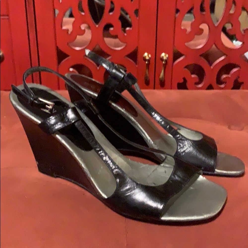 Vintage Kenar Leather Wedges